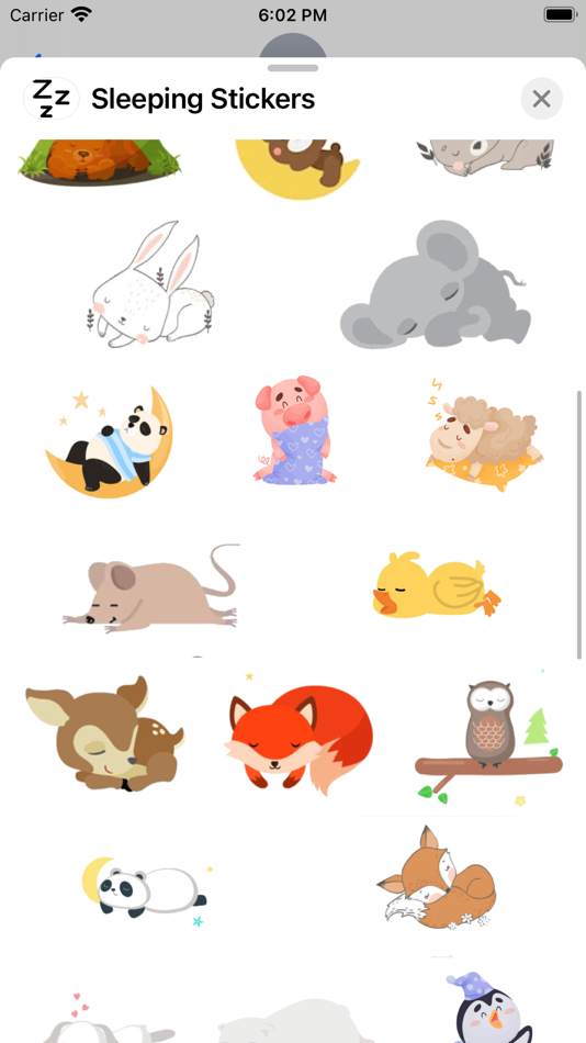 #2. Sleeping Stickers (iOS) 由: Paul Scott