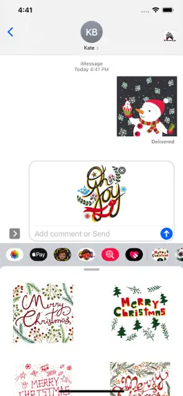 Game screenshot Christmas Joy Stickers mod apk