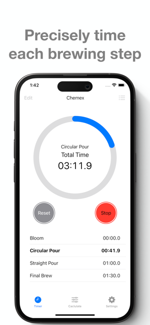 ‎Easy Coffee Timer - Pour Over Screenshot
