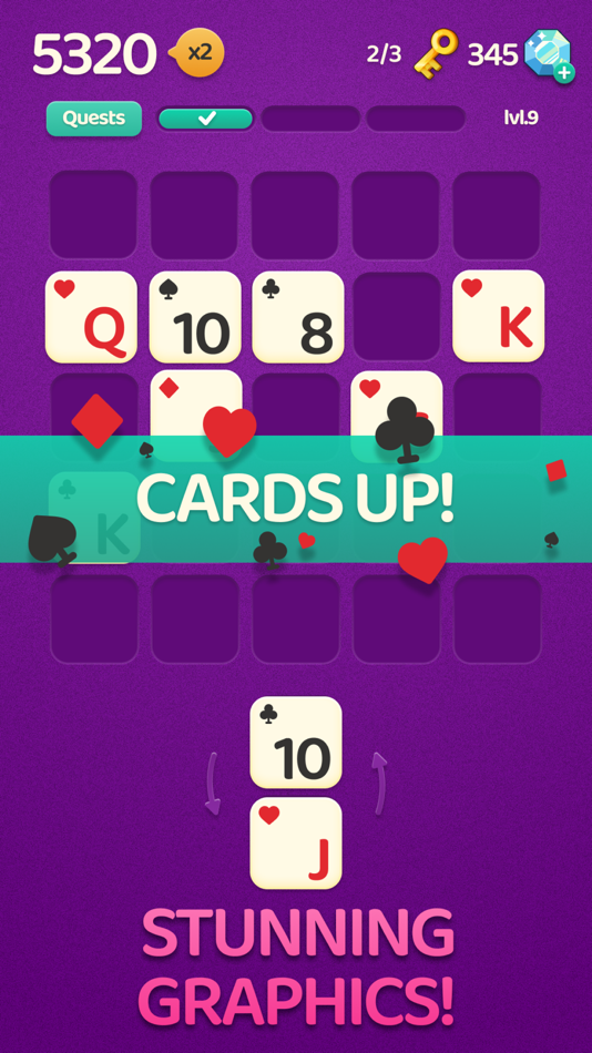 #6. Cards Up! Merge Puzzle (iOS) Podle: Mousetrap Games