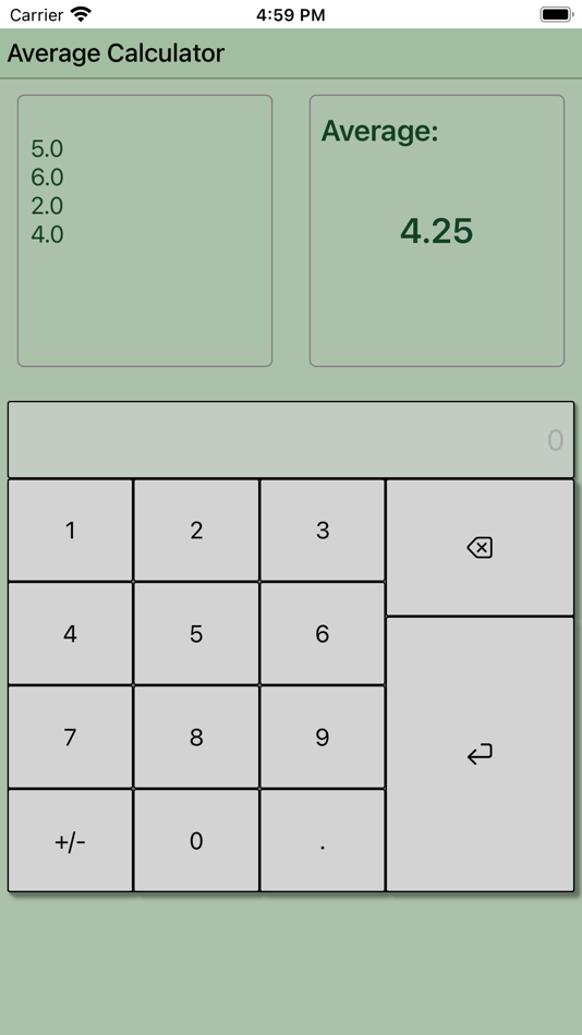 #4. Average Calculator Professiona (iOS) By: Krzysztof Gwiazda