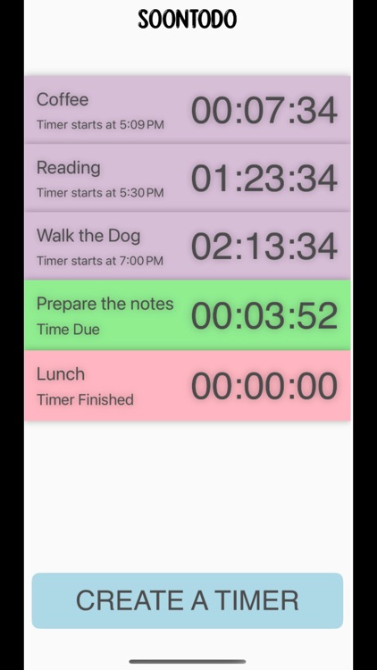 SoonToDo - Future Timers