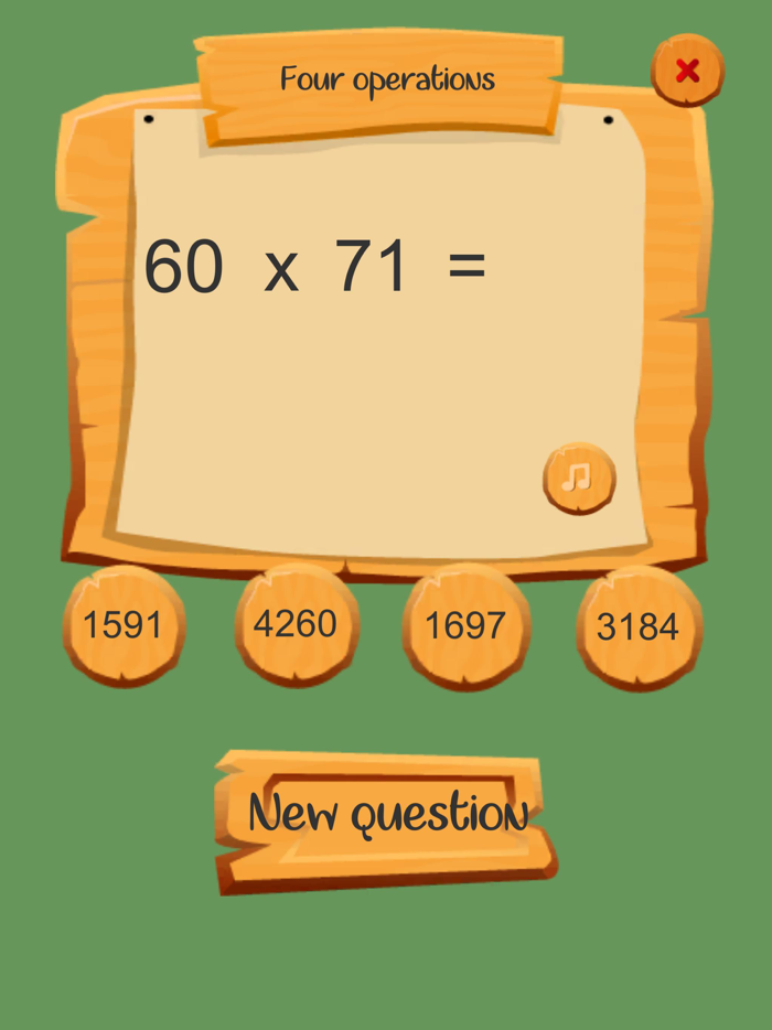 Four Operations Math Education