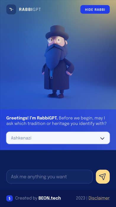 RabbiGPT Screenshot