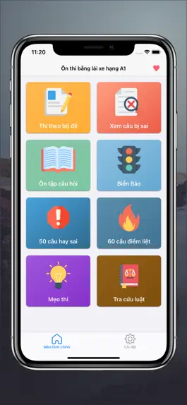 Game screenshot Ôn thi Bằng lái xe máy A1, A2 mod apk