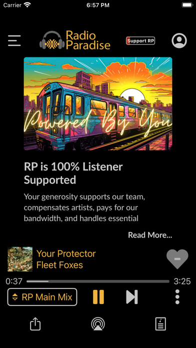 Radio Paradise Screenshot