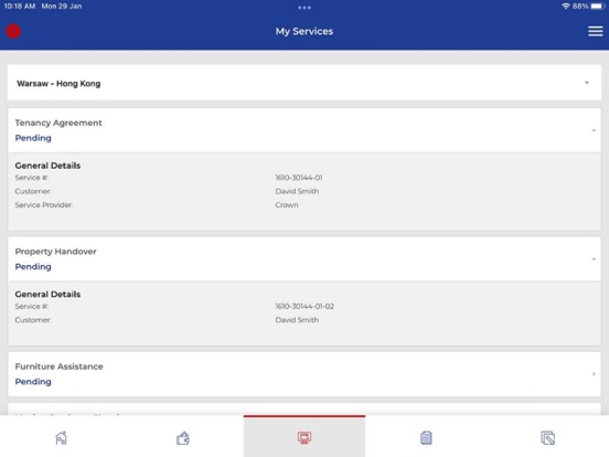 Crown World Mobility iPad screenshot 5 - Business app