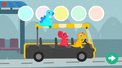 恐竜バス - 車とレースカーキッズパズルゲームのおすすめ画像2