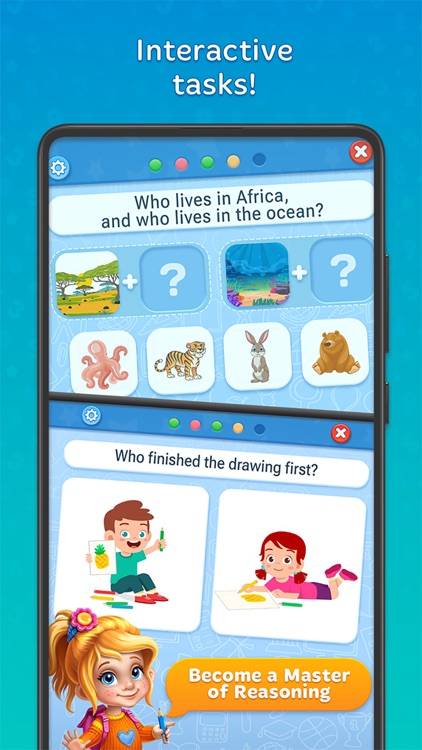 Logic game for kids math STEM