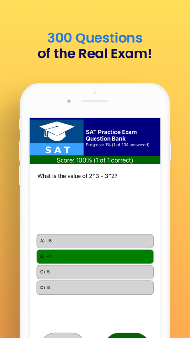 SAT Practice Exam Screenshot