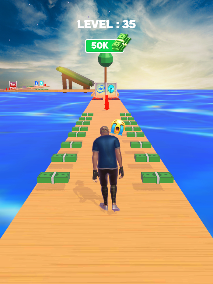 Investment runner3dMoney Rush