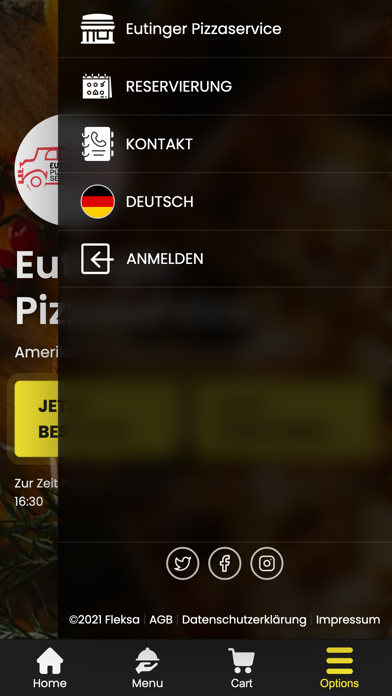 Eutinger Pizzaservice Horb Screenshot