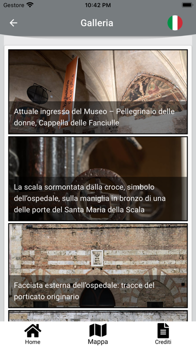 Siena SMS guida in IT e LIS Screenshot