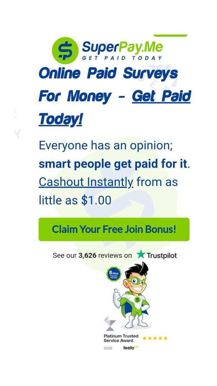 SuperPayMe Surveys For Money