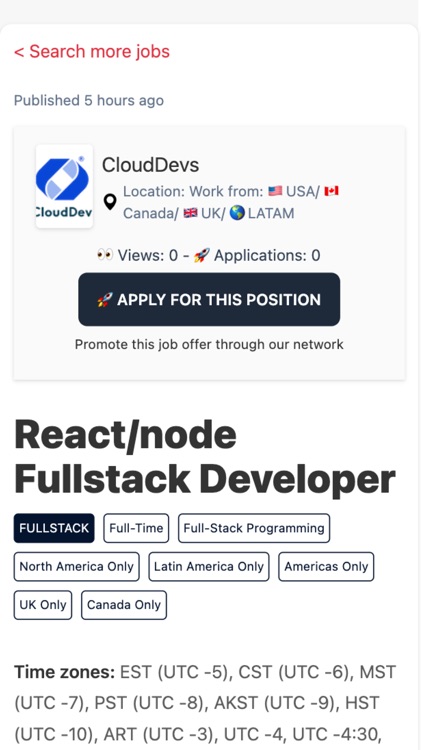 Remote ReactJS Dev Jobs