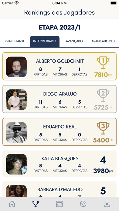 Ranking Consol Tênis Screenshot