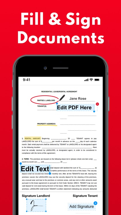 PDF Fill and Sign Documents