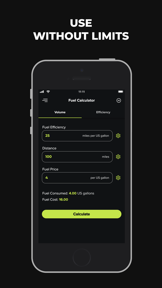 Fuel Calculator App screenshot