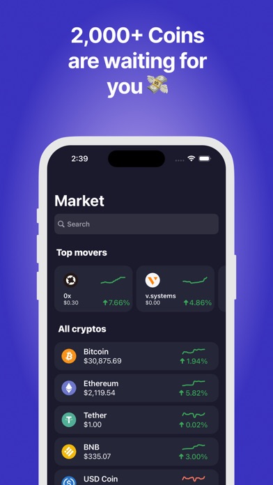 Cryptocurrency: BTC Blockfolio Screenshot