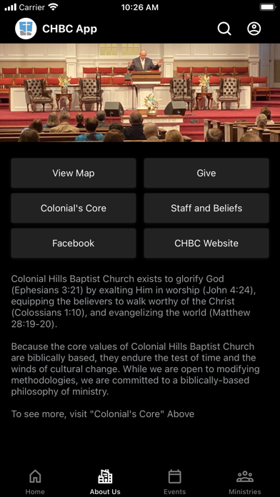 CHBC Church App Screenshot