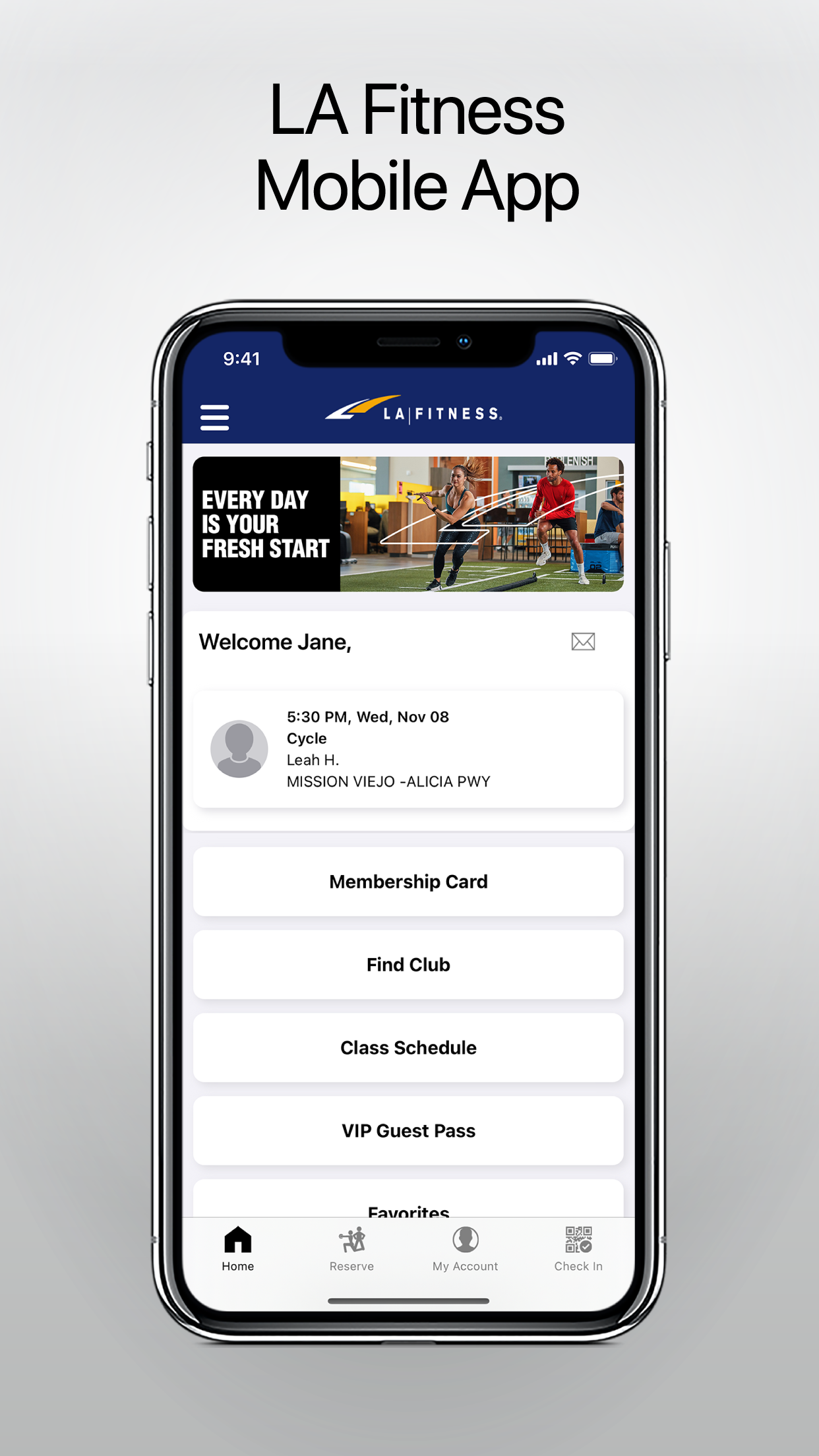 LA Fitness Mobile screenshot 1