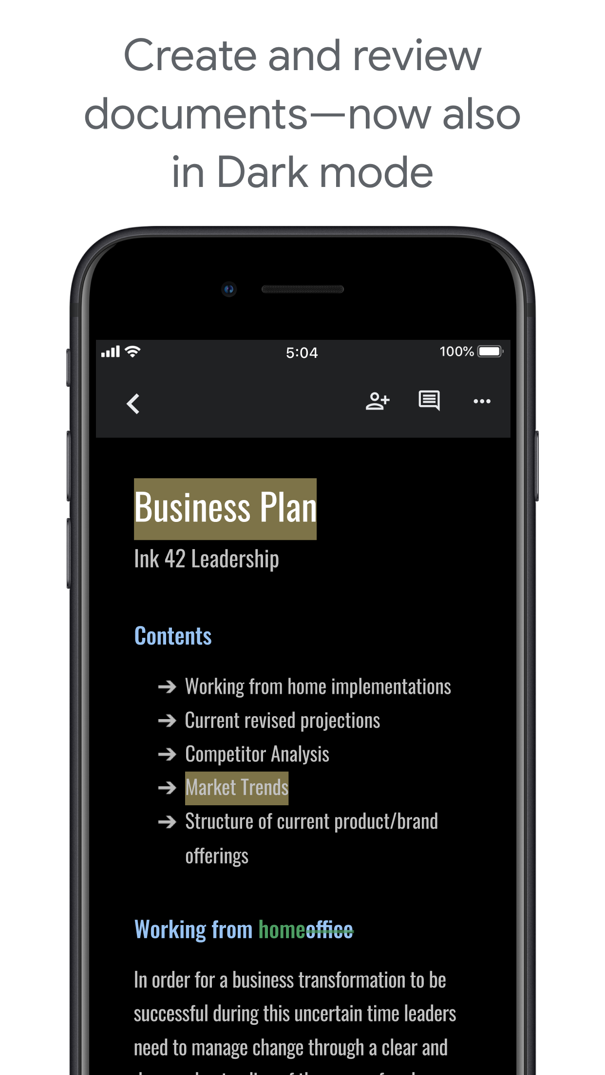 Google Docs screenshot 4