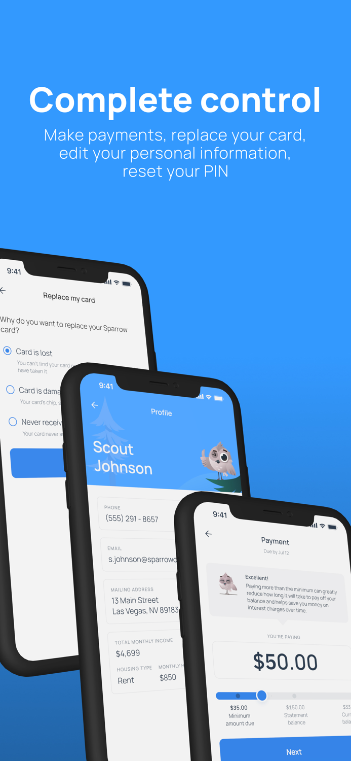 Sparrow Card App