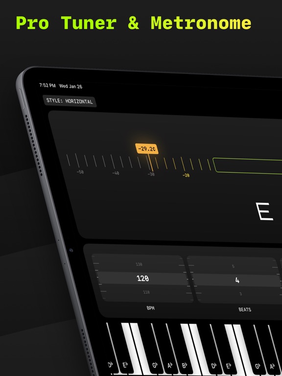 Screenshot #1 for Pitch Pro Tuner & Metronome