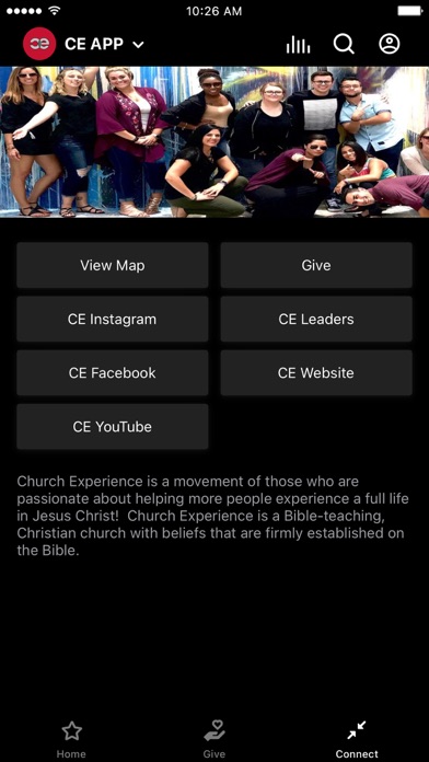 Church Experience Screenshot