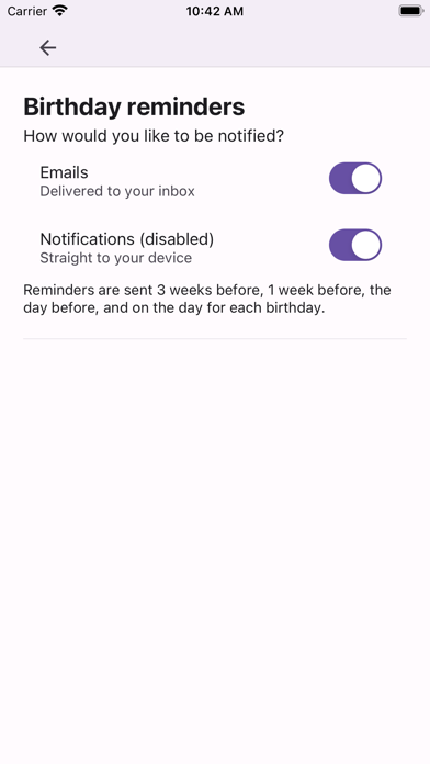 Birthdays AI Screenshot