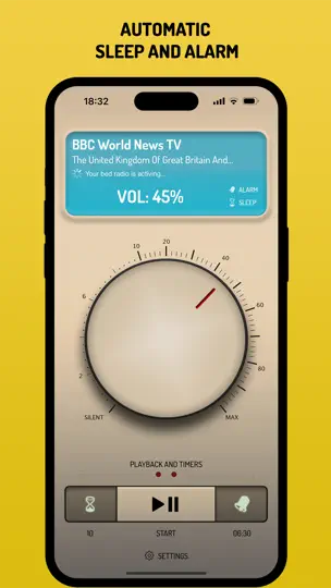 Captura de pantalla de Bed Radio - Sleep & Alarm en iPhone 1