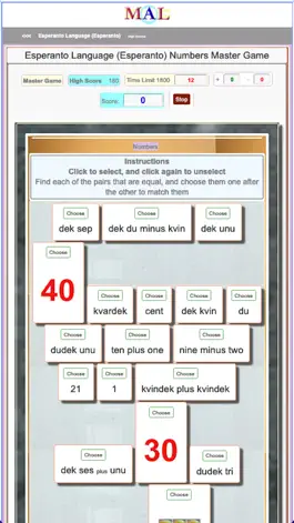 Game screenshot Esperanto M(A)L hack