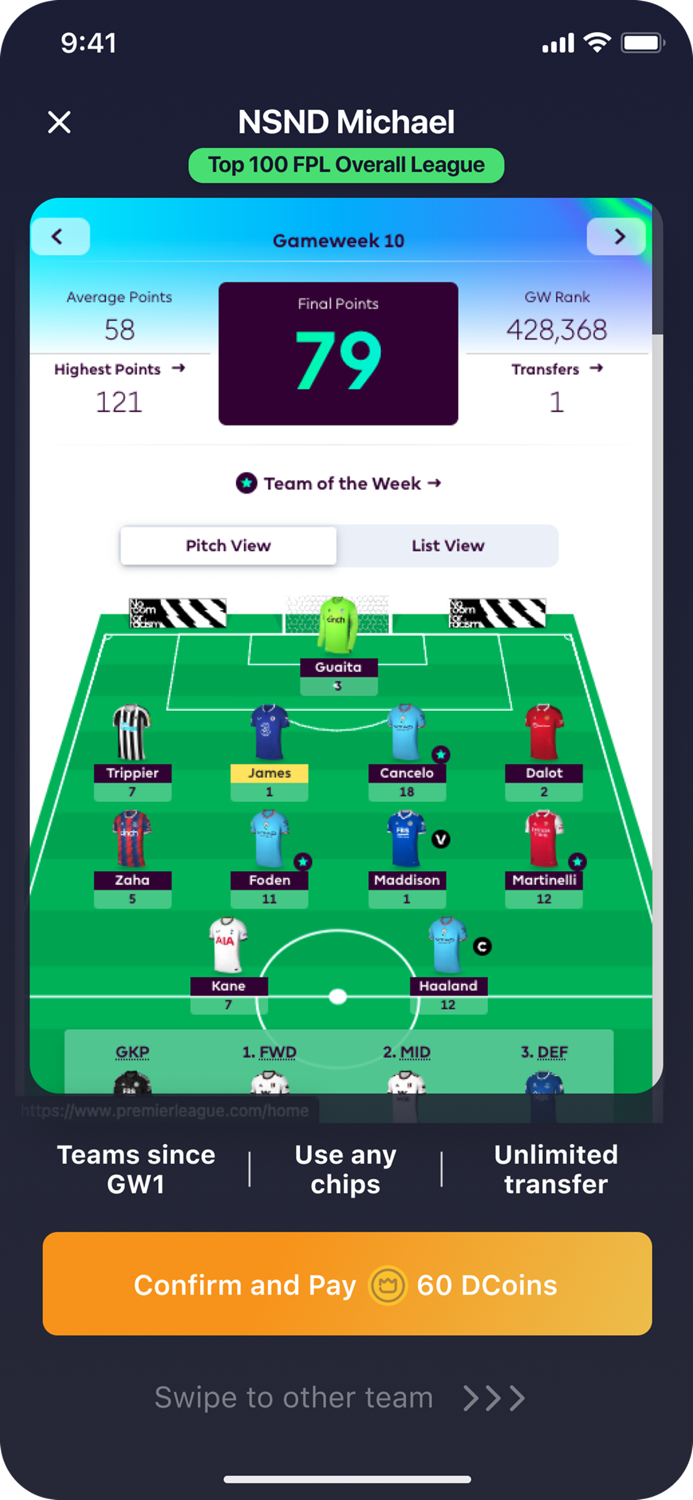 dFantasy for FPL