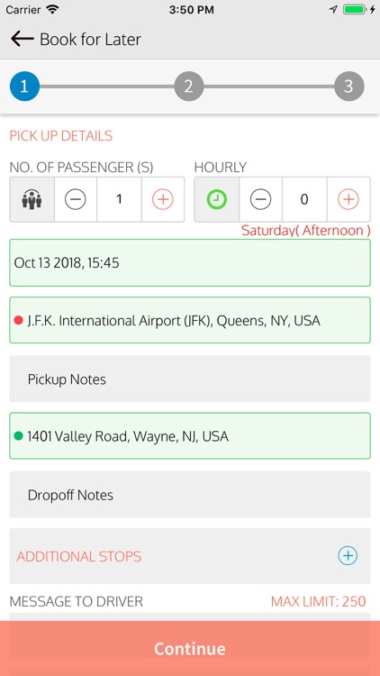 EarthTran–Request Airport Ride