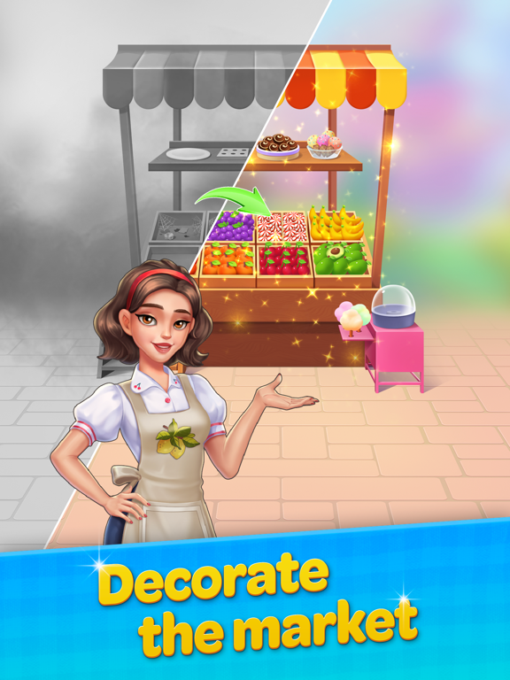 Screenshot #4 pour Merge Market: Food Town