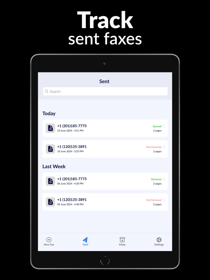 Send Fax from Mobile Phone App