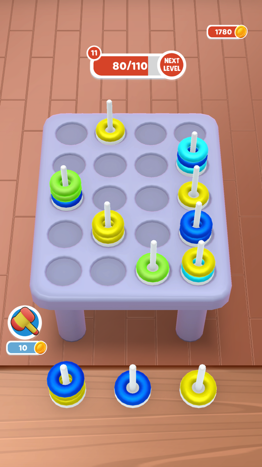 #5. Torus Sort (iOS) 由: 3A YAPIM VE YAZILIM DANISMANLIK LIMITED SIRKETI
