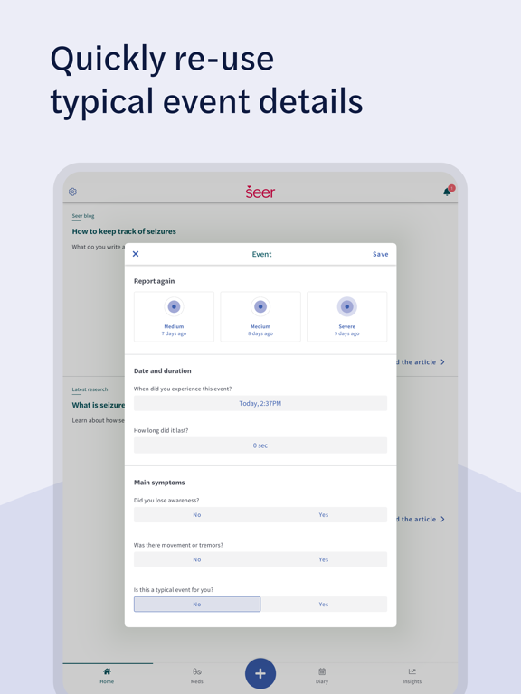 Screenshot #6 pour Seer – Epilepsy Management