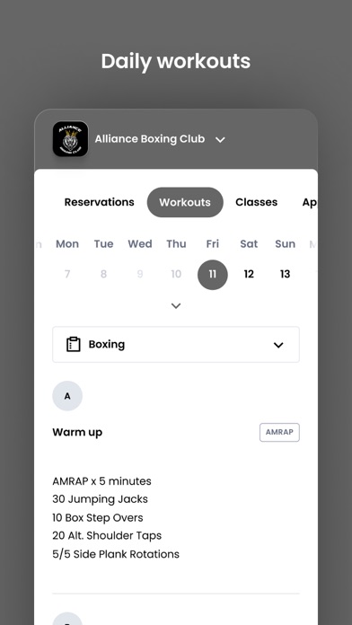 Alliance Boxing Club CA Screenshot