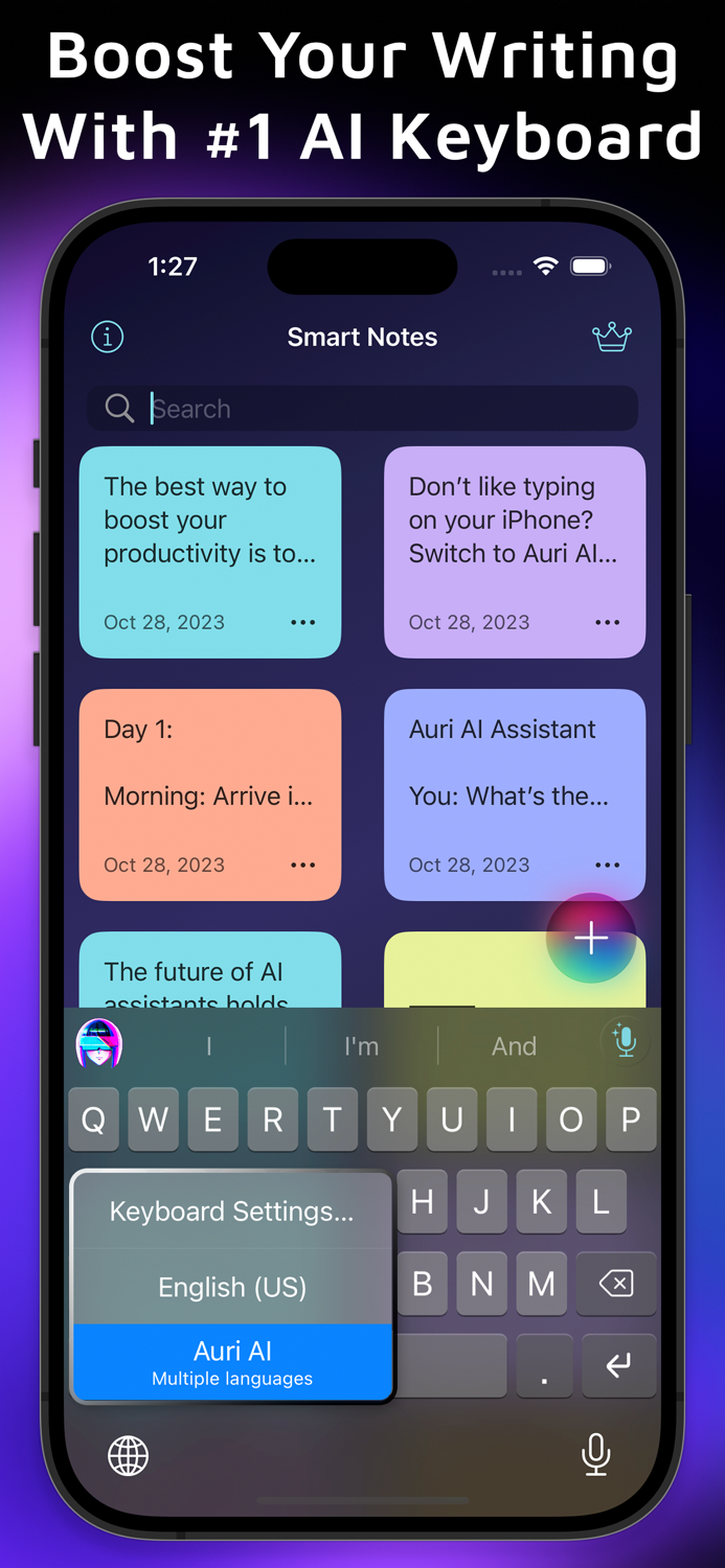Auri AI Keyboard and Assistant