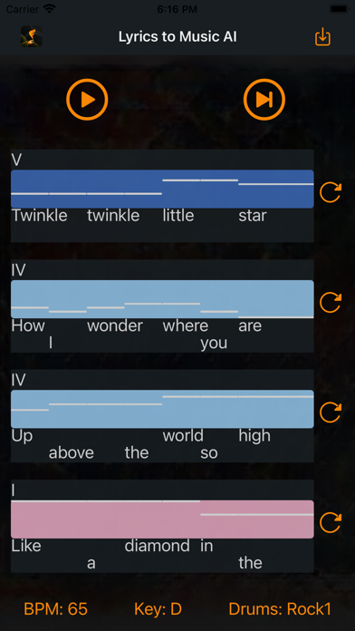 Lyrics To Music AI Screenshot