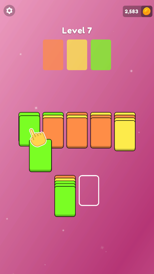 #2. Cards Sort Puzzle Zen Relax (iOS) 由: Jakub Szolomicki