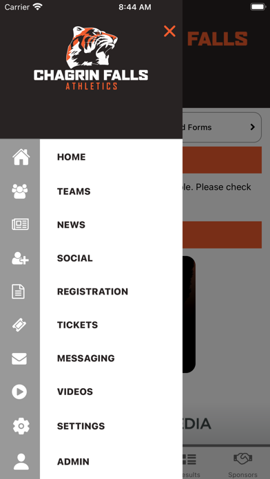 Chagrin Falls Athletics Screenshot