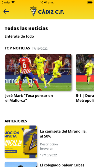 Cádiz CF Oficial Screenshot