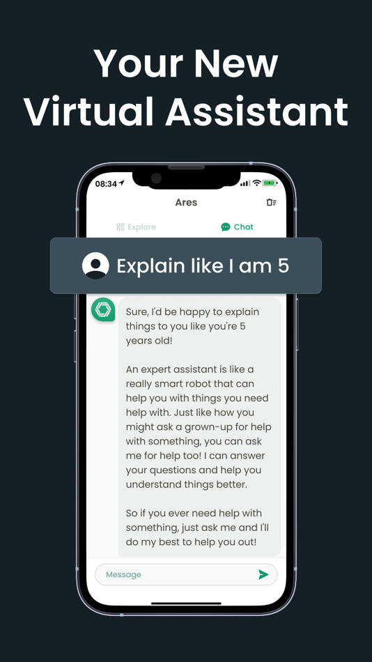 #4. Ares: AI Chatbot Assistant (iOS) Podle: Plantiary