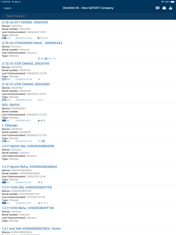 Omnilink FocalPoint Mobile iPad screenshot 1 - Navigation app