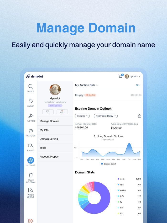 Dynadot - Tablet Domain App
