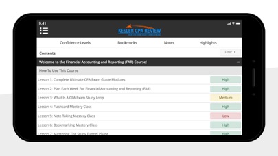 Kesler's CPA Exam Review Screenshot