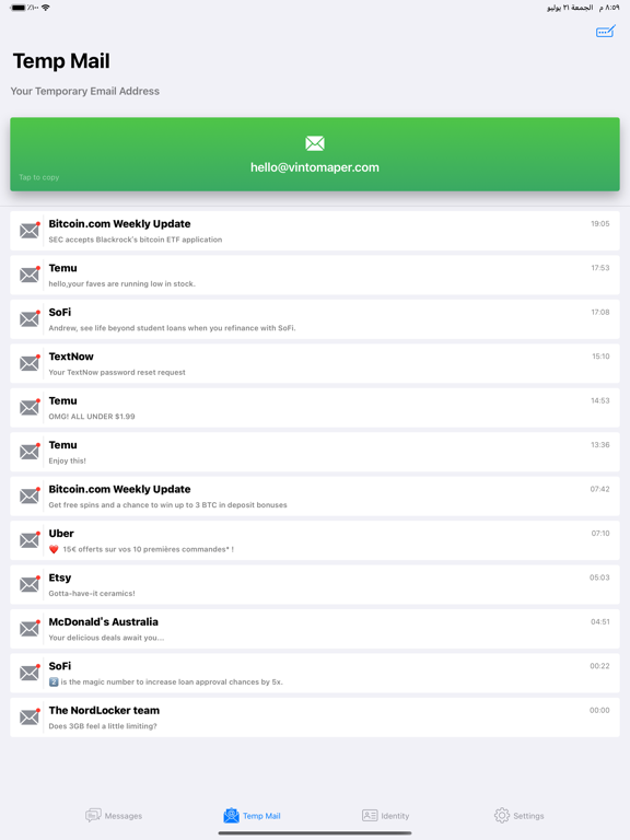 Screenshot #6 pour TPN - Temporary Phone Number