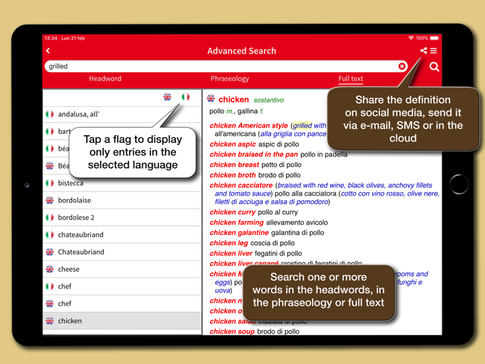 Dizionario di Gastronomia